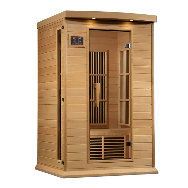 Maxxus 2 Person Near Zero EMF FAR Infrared Sauna – Canadian Hemlock