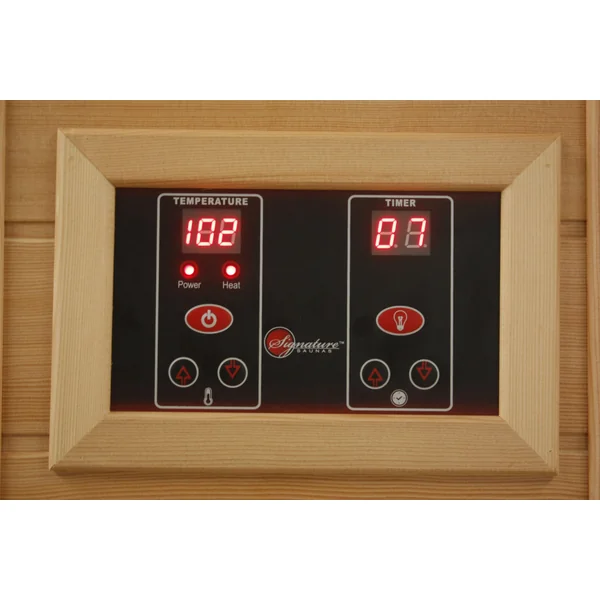 Maxxus 2 Person Near Zero EMF FAR Infrared Sauna – Canadian Hemlock