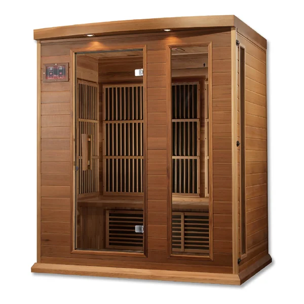 Maxxus 3 person Low EMF FAR Infrared Sauna Canadian Red Cedar