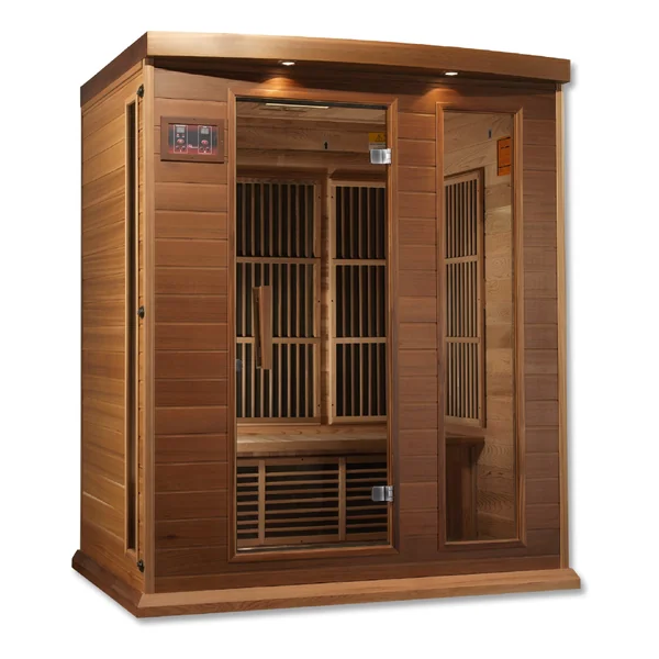 Maxxus 3 person Low EMF FAR Infrared Sauna Canadian Red Cedar