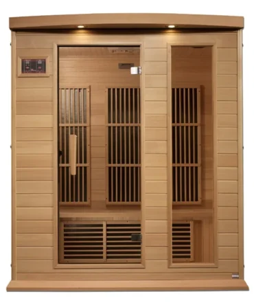 Maxxus 3 Person Near Zero EMF FAR Infrared Sauna – Canadian Hemlock