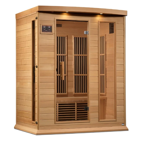 Maxxus 3 Person Near Zero EMF FAR Infrared Sauna – Canadian Hemlock
