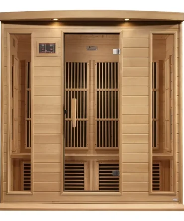 Maxxus 4 Person Near Zero EMF FAR Infrared Sauna – Canadian Hemlock