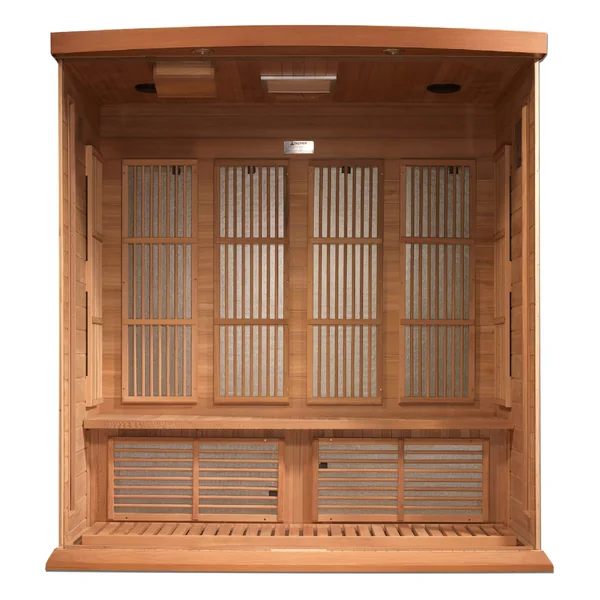 Maxxus “Chaumont Edition” 4 Person Near Zero EMF FAR Infrared Sauna – Canadian Red Cedar