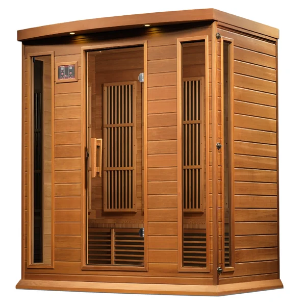 Maxxus “Chaumont Edition” 4 Person Near Zero EMF FAR Infrared Sauna – Canadian Red Cedar