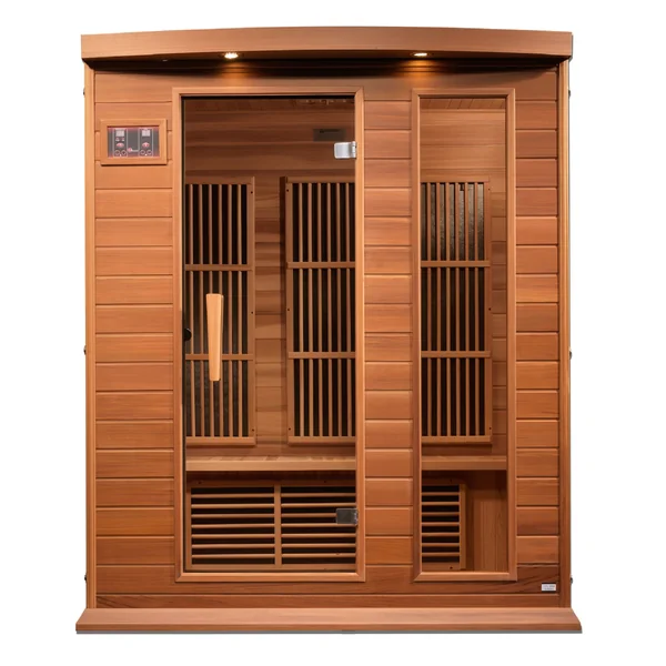 Maxxus “Montilemar Edition” 3 Person Near Zero EMF FAR Infrared Sauna – Canadian Red Cedar