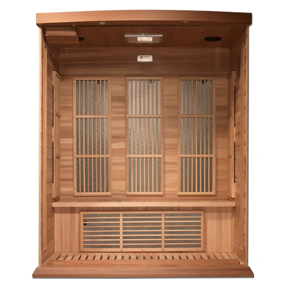 Maxxus “Montilemar Edition” 3 Person Near Zero EMF FAR Infrared Sauna – Canadian Red Cedar