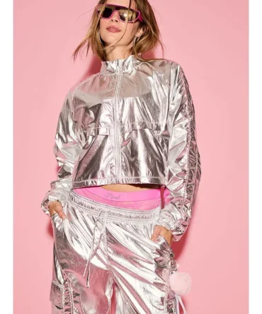 Metallic Cropped Jacket