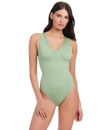 Metallic One Piece Swimsuit