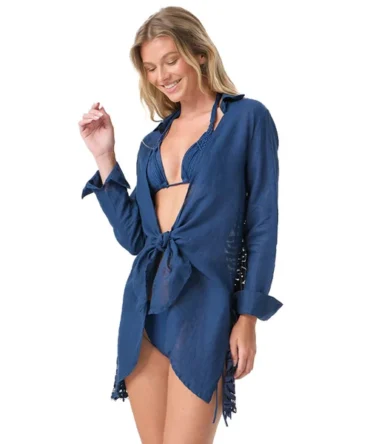 Millie Linen Shirt Dress