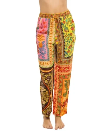 Mixed Scarves Pants