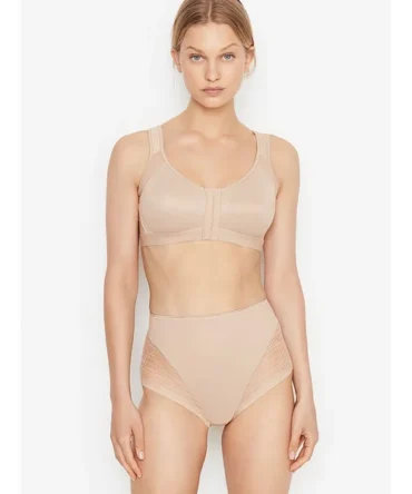 Moderate Compression Tummy Control Sheer Lace Shaper Panty