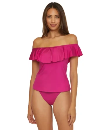 Monaco Off Shoulder Bandeau Tankini Top