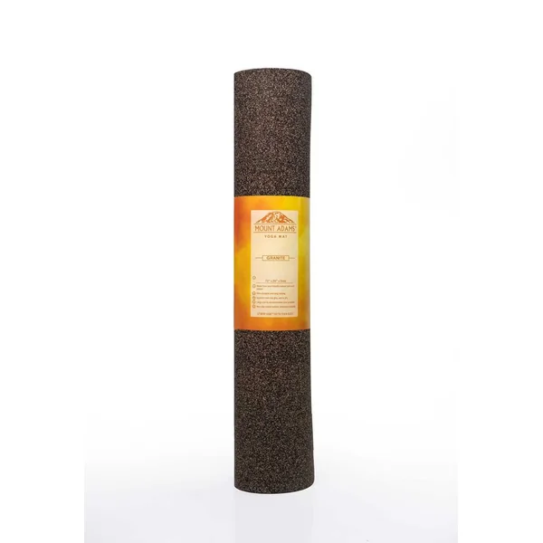 Mount Adams Granite XL 5mm Yoga Mat (72in x 26in x 1/5in) Natural Rubber & Cork