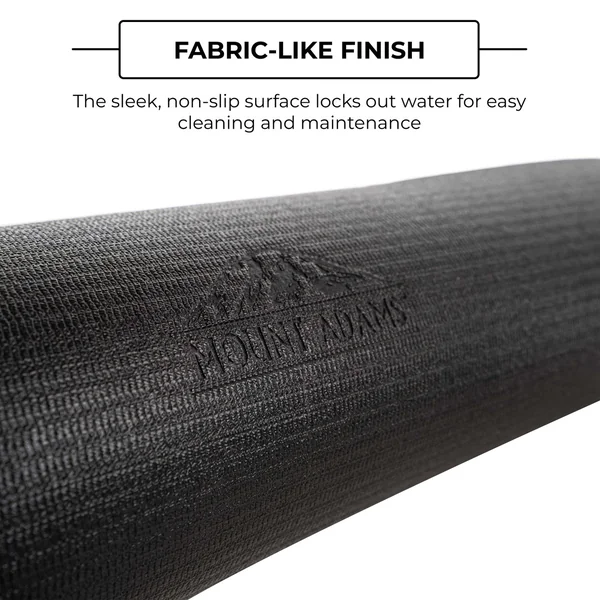 Mount Adams Pro Fit XL 6mm Yoga Mat (74in x 26in x 1/4in) Dense, Supportive, & Built to Last