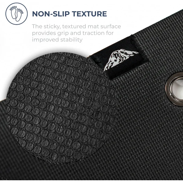 Mount Adams Vista 6mm Yoga Mat (72in x 24in x 1/4in) Durable, Textured, Slip-Resistant Surface