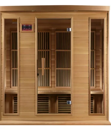 MX-K406-01 Maxxus Low EMF FAR Infrared Sauna Canadian Red Cedar