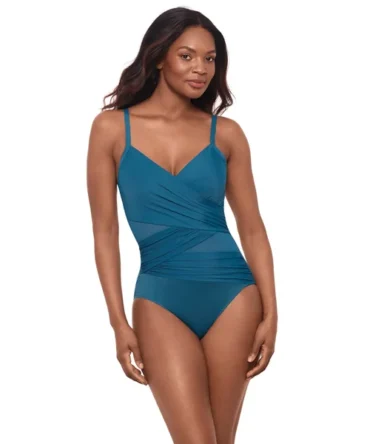 Mystique Underwire Surplice One Piece Swimsuit