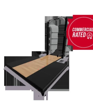 Nautilus Half Rack with Sound Dampening Bamboo Platform