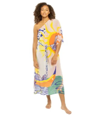Naviago Asymmetrical Maxi Dress