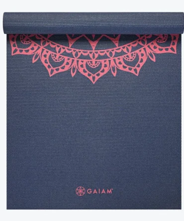 Navy Fleur Marrakesh Yoga Mat (4mm)