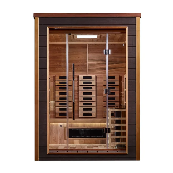 Nora 2 Person Outdoor-Indoor Hybrid Full Spectrum Sauna