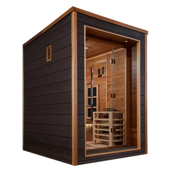 Nora 2 Person Outdoor-Indoor Hybrid Full Spectrum Sauna
