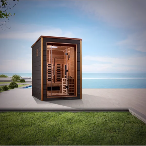 Nora 2 Person Outdoor-Indoor Hybrid Full Spectrum Sauna