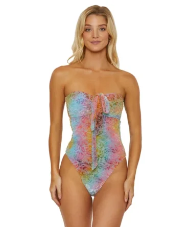 Ombre Burnout One Piece Swimsuit