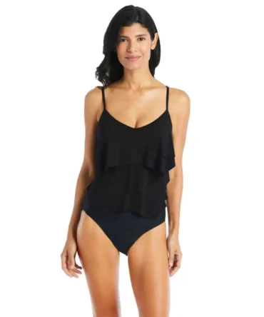 Overlay One Piece Swimsuit