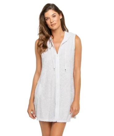 Palm Terry Hooded Tunic