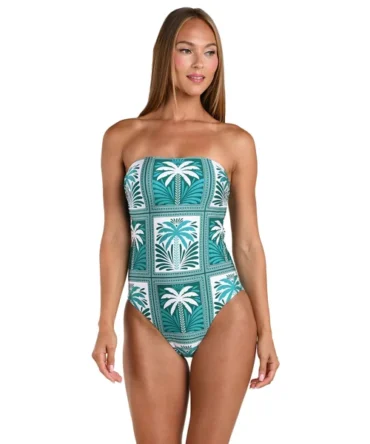 Patchwork Palms One Piece Swimsuit