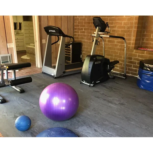 PaviFlex FitnessPro Rubber Flooring Tiles | Grey Marble