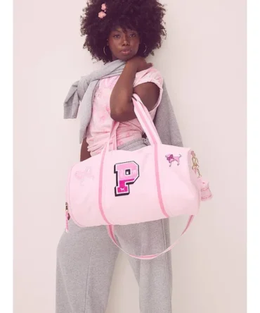 PINK x LoveShackFancy Mini Duffle Keychain Charm