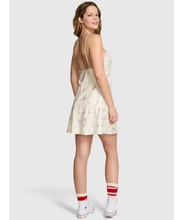 PINK x LoveShackFancy Satin Mini Dress