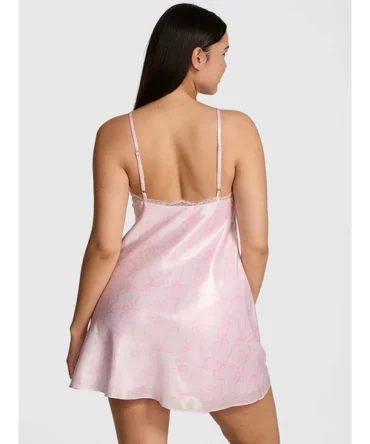 PINK x LoveShackFancy Satin Mini Dress