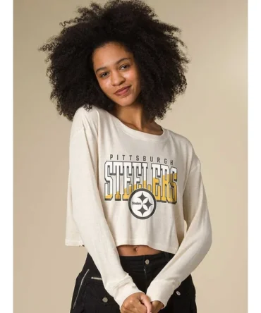 Pittsburgh Steelers Slant Crop Thermal