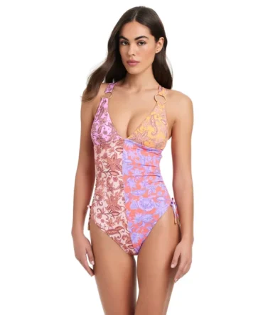 Plunge One Piece Swimsuit
