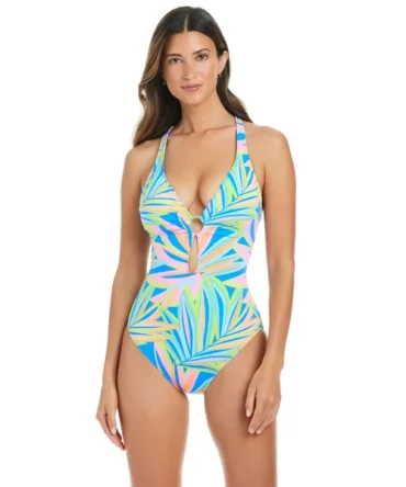 Plunge One Piece Swimsuit