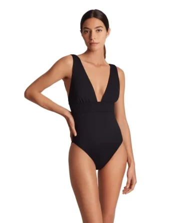 Plunge One Piece Swimsuit