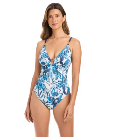 Plunge Ring One Piece Swimsuit