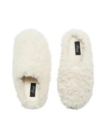 Plush Teddy Slippers