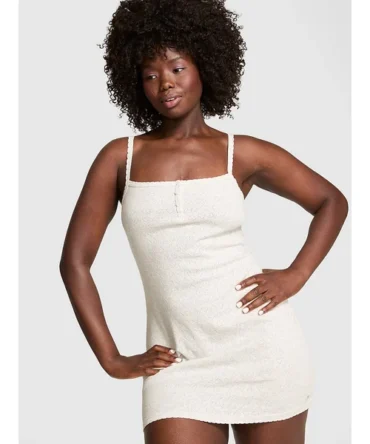 Pointelle Slip Dress