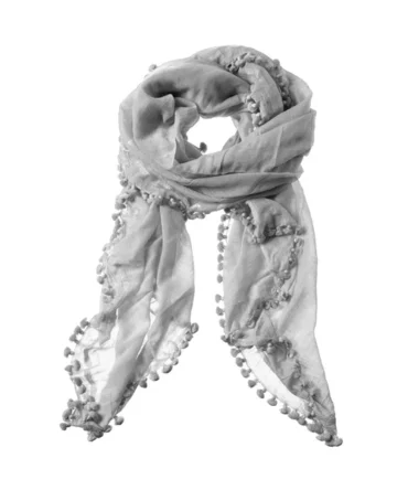 Pom Pom Dupatta Scarf/Pareo