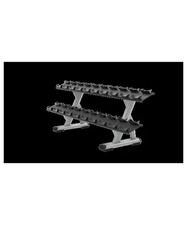Precor Discovery™ Series 2 Tier, 10 Pair Dumbbell Rack DBR0812