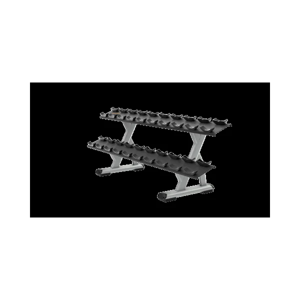 Precor Discovery™ Series 2 Tier, 10 Pair Dumbbell Rack DBR0812