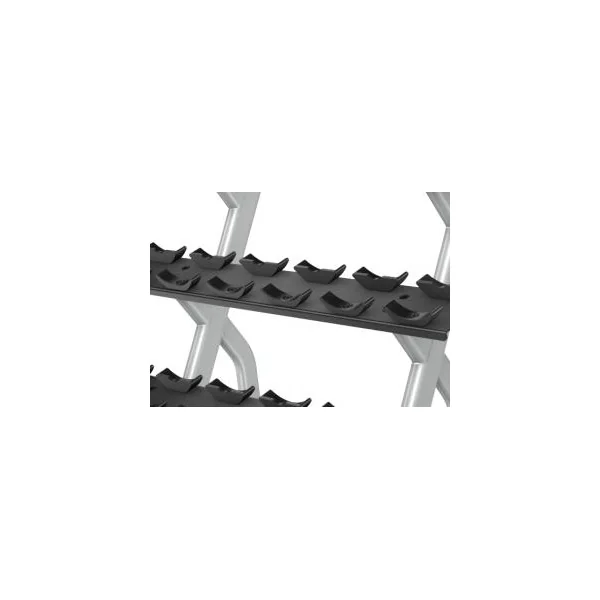 Precor Discovery™ Series 2 Tier, 10 Pair Dumbbell Rack DBR0812