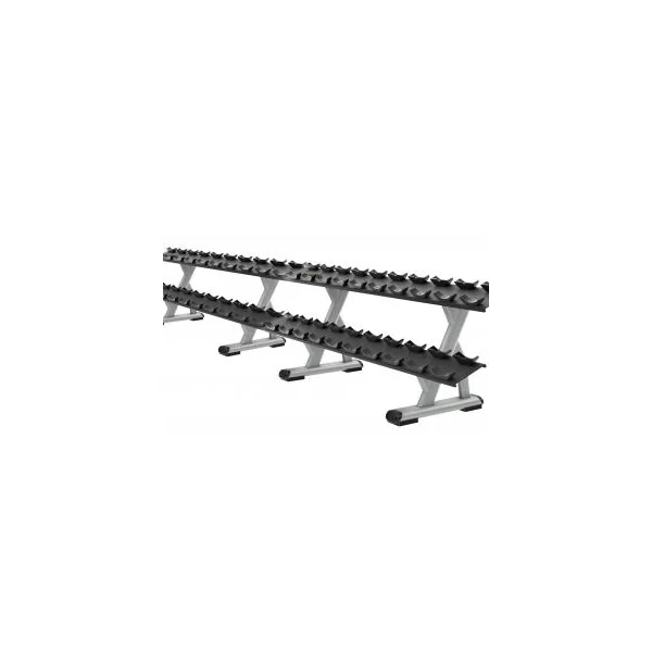 Precor Discovery™ Series 2 Tier, 10 Pair Dumbbell Rack DBR0812