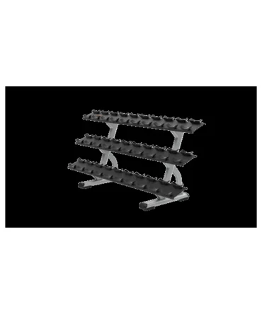 Precor Discovery™ Series 3‐Tier, 15 Pair Dumbbell Rack DBR0815