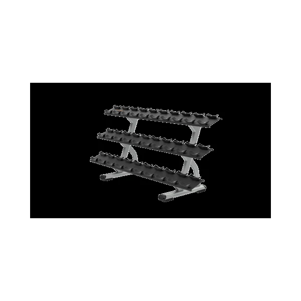 Precor Discovery™ Series 3‐Tier, 15 Pair Dumbbell Rack DBR0815